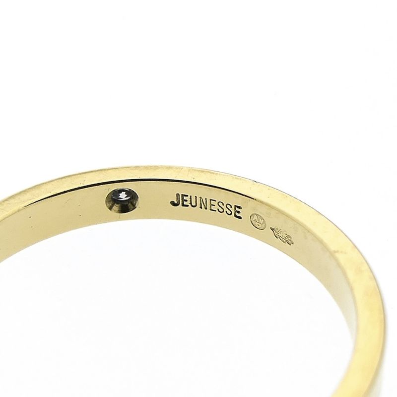 Image 6 of Gold sliding ring with diamond; 0.01 ct. | Jeunesse