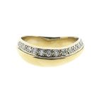 Image 3 of Two-tone gold ring with diamond; 0.26 ct.