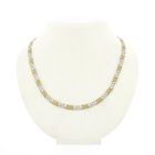 Image 1 of Two-tone gold necklace with a meandering pattern