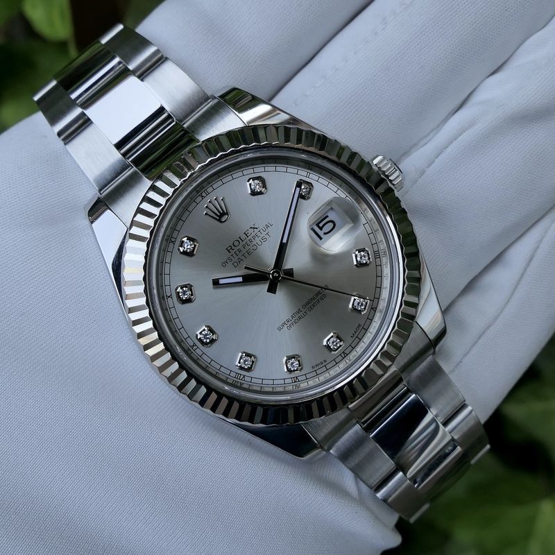 Image 21 of Rolex Datejust II 41mm 'Diamond Dial' 116334; Automatic men's watch