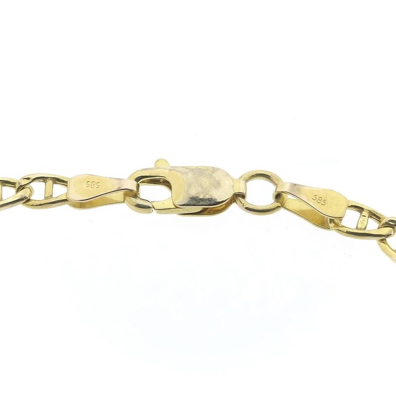 Image 4 of Gold Figaro link bracelet | 18.5 cm