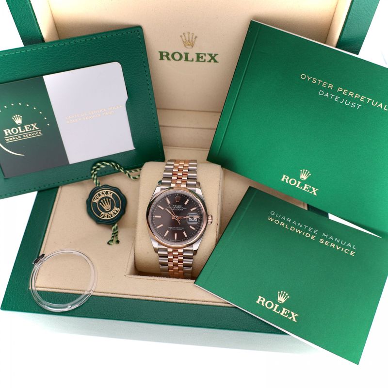 Image 2 of Rolex Datejust 36mm 'Oystersteel & Everose Gold' 126201; Automatic Watch