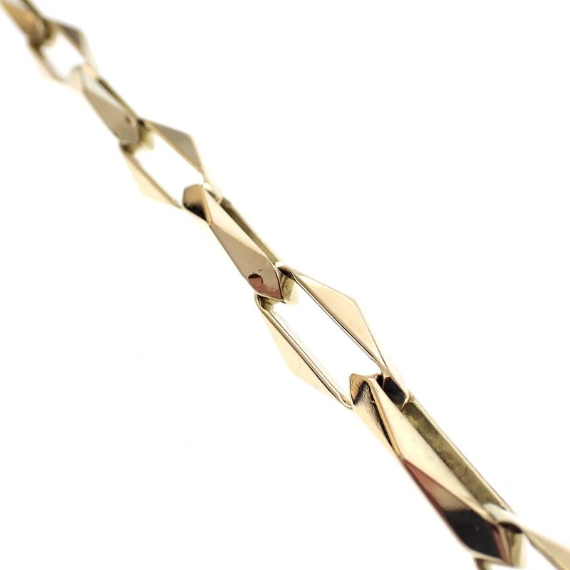Image 3 of Solid gold closed forever bracelet | 21 cm