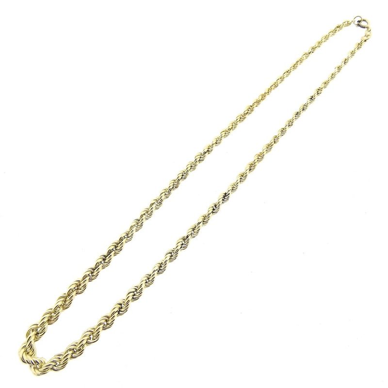 Image 4 of Gold twisted link necklace