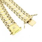 Image 4 of Gold gallery wire link bracelet.