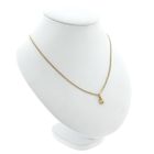 Image 4 of Gold minimalist pendant with diamond; 0.01 ct.