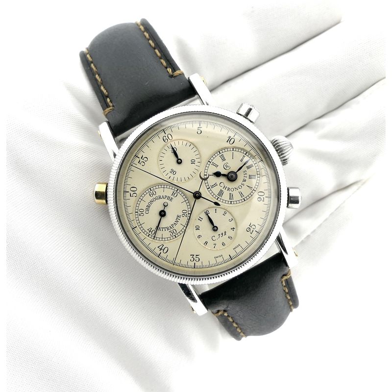 Image 9 of Chronoswiss Rattrapante Chronograph CH7323; Automatic men's watch with double chronograph