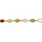 Image 8 of Gold necklace with a mix of gemstones