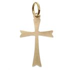 Image 4 of Gold pendant of a small cross with relief