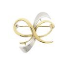 Image 2 of Two-tone gold brooch as a bow