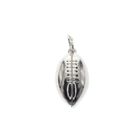 Image 1 of Silver rugby ball charm