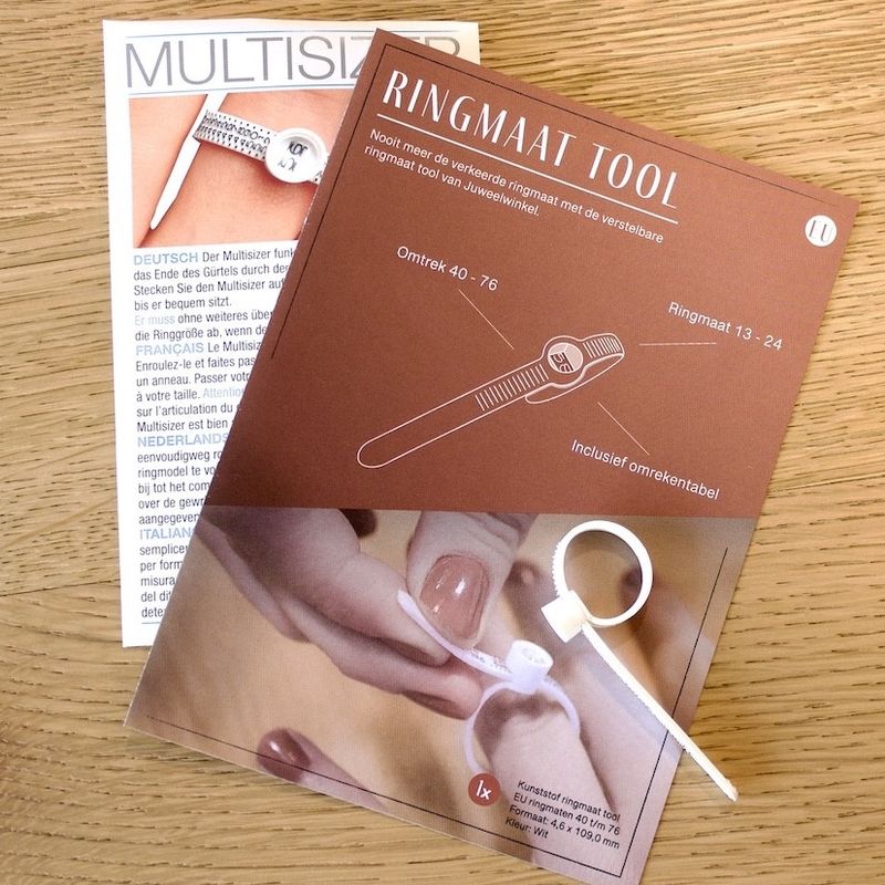 Image 3 of Ring size tool; Easily measure your ring size with this adjustable ring size tool.