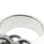 Image 8 of Silver ring with an 18-karat gold circle; Pianegonda