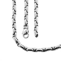 18K white gold fantasy link chain | 43.5 cm | Chimento