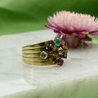 Image 2 of 18K Gold Harem Ring with Gemstones