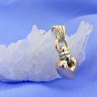 Image 2 of Two-tone gold pendant of a heart