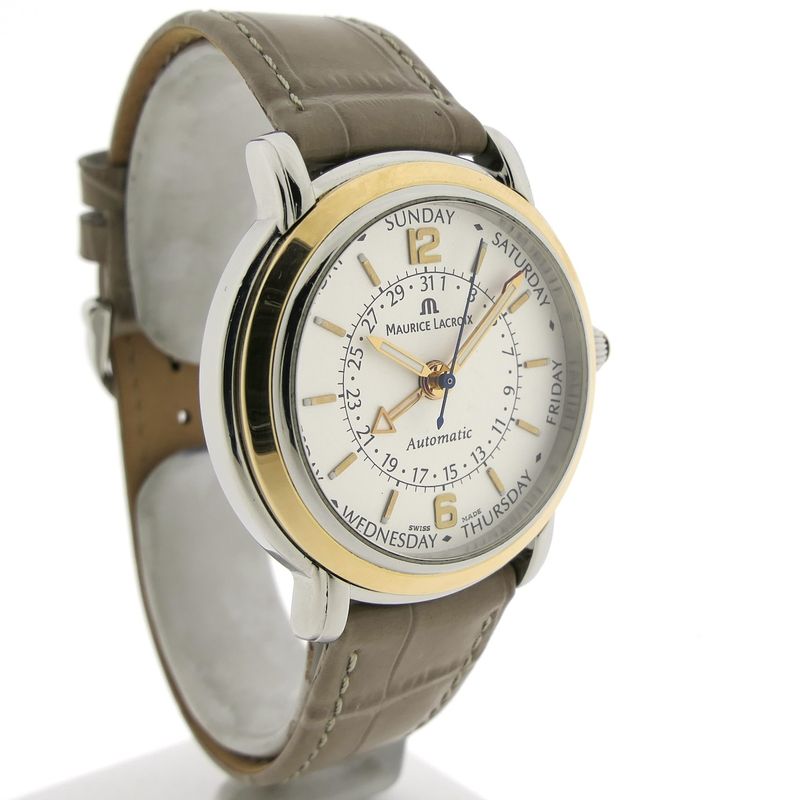 Image 3 of Maurice Lacroix Masterpiece 'Clinq Aiguilles' 27857; Automatic 18k. gold/steel watch