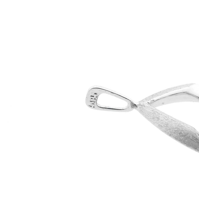 Image 7 of White gold pendant with diamond | 0.015 ct.