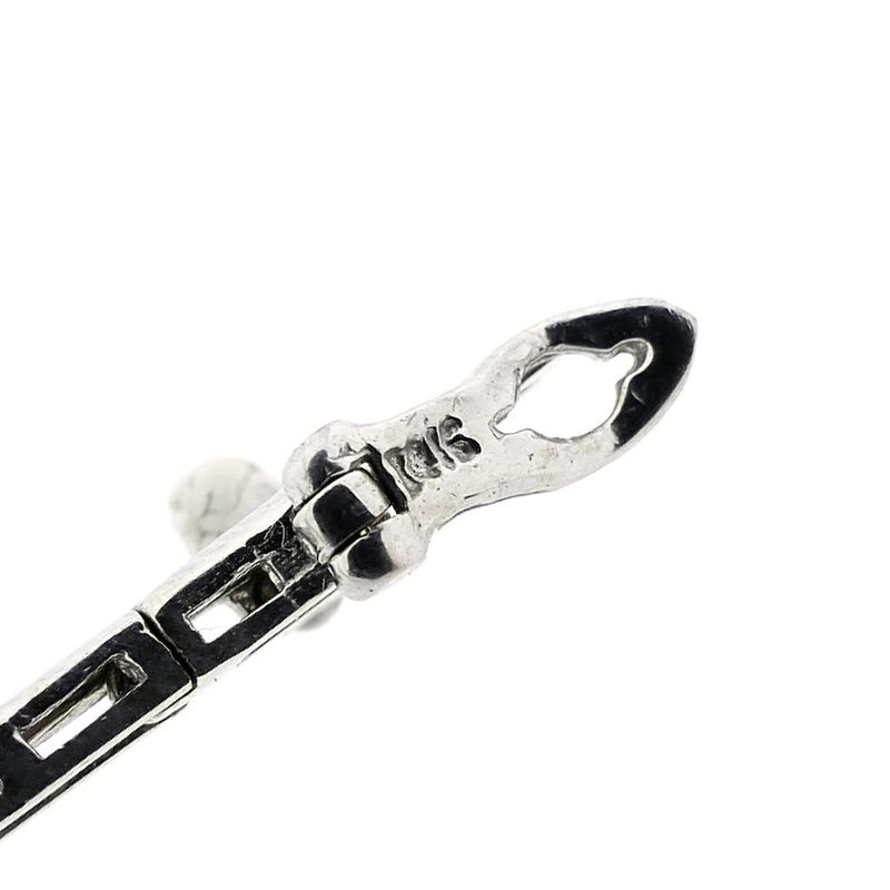 Image 9 of White gold necklace with yellow sapphire and diamonds; Approx. 2.00 ct.