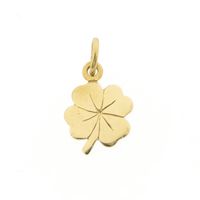 Gold pendant of a four-leaf clover
