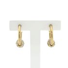 Image 1 of Gold stud earrings with zirconia beads; Ø 20.0 mm