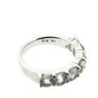 Image 3 of Tirisi white gold rings set with aquamarine and diamonds; 0.24 ct.