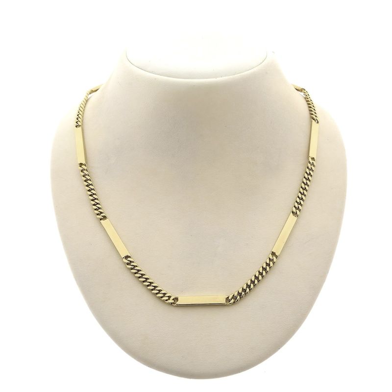 Image 1 of Solid gold gourmet link chain