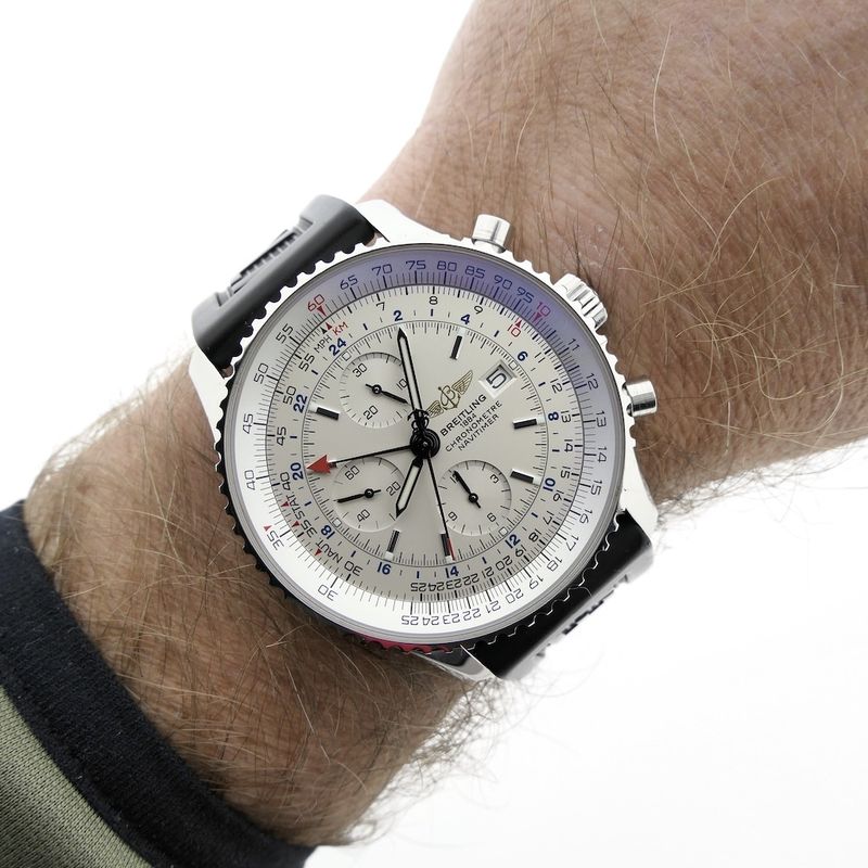 Image 10 of Breitling Navitimer World GMT; Men's watch