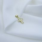Image 6 of Gold cross with zirconia