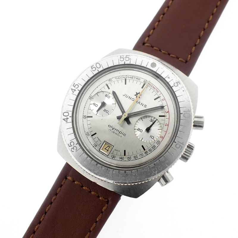 Image 2 of Junghans Olympic; Vintage chronograph men's watch