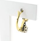 Image 5 of Victorian gold earrings with white sapphire