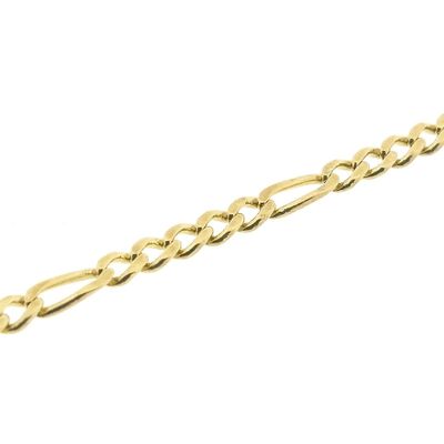 Image 2 of Gold Figaro link bracelet