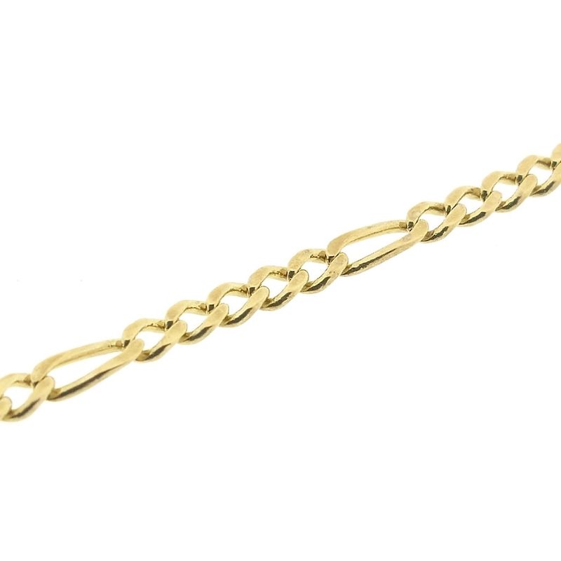 Image 2 of Gold Figaro link bracelet