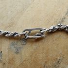 Image 7 of Silver twisted link chain | 61 cm