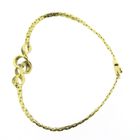 Image 4 of Vintage gold fantasy link bracelet 0.005 ct. | 19 cm