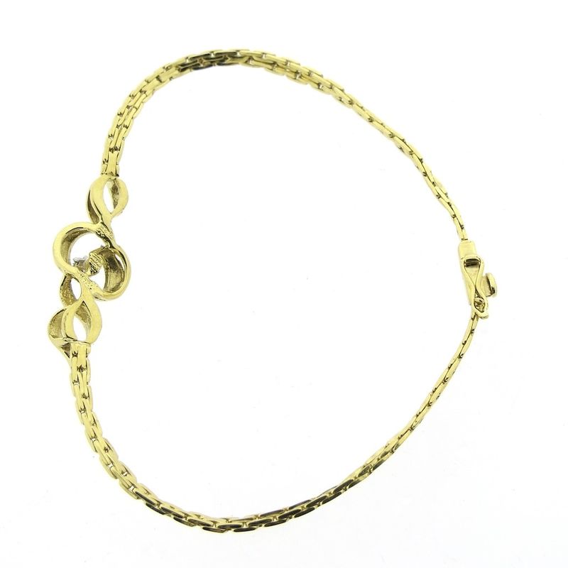 Image 4 of Vintage gold fantasy link bracelet 0.005 ct. | 19 cm