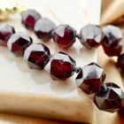 Image 5 of Antique garnet bead bracelet with gold decorative clasp