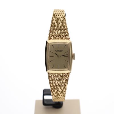 Image 1 of Longines Record 671.0944; Vintage 18k gold women's watch with papers from 1975