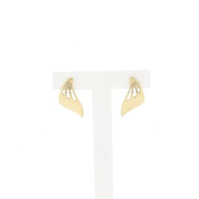 Afbeelding 1 van Gouden abstracte oorbellen