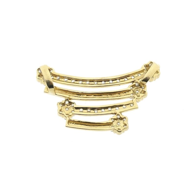 Image 3 of Golden fantasy pendant with zirconia; Altinbas