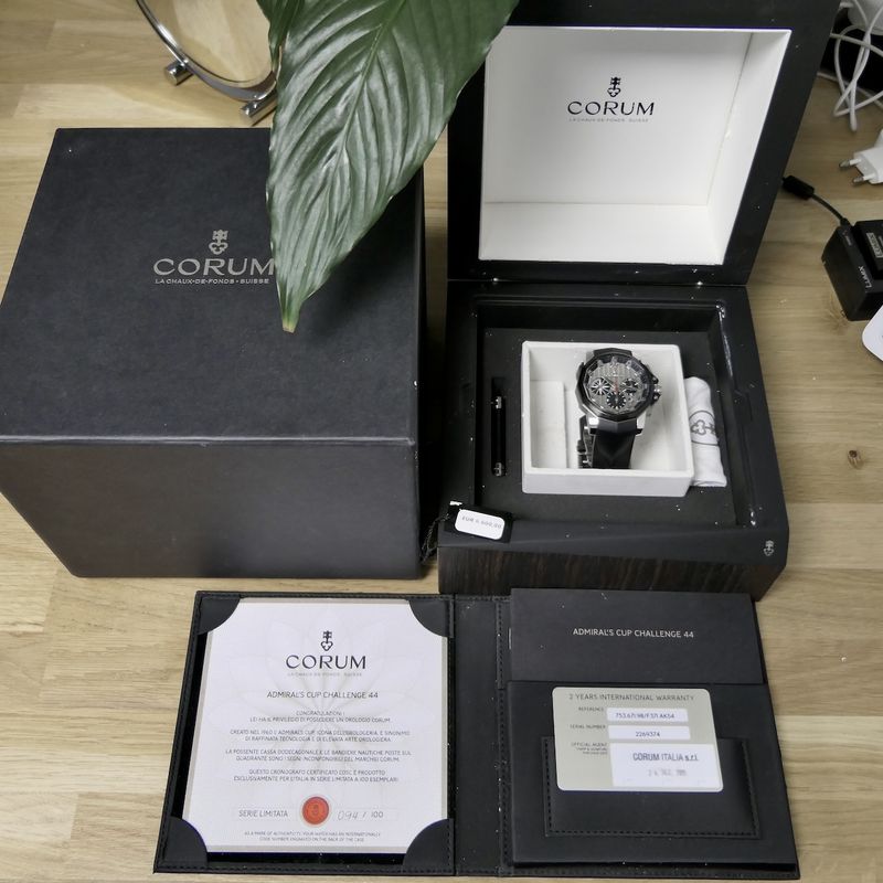 Image 17 of Corum Admiral's Cup Challenger Chronograph 753.671.98; Limited Edition men's watch