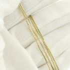Image 4 of Golden Venetian link chain | 63 cm