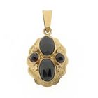 Image 1 of Vintage gold pendant with garnet