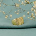 Image 2 of Gold pavé ring with zirconia