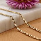 Afbeelding 2 van Gouden valkenoog schakelketting | 47 cm