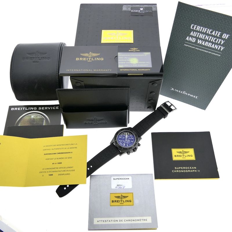 Image 11 of Breitling SuperOcean II Blacksteel Limited Edition M13341; Automatic men's diving watch