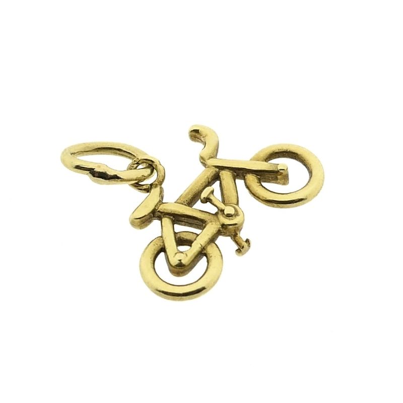 Image 7 of Gold pendant of a racing bicycle
