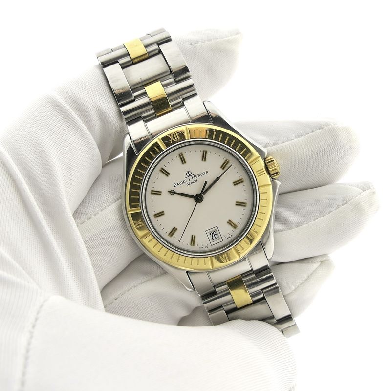 Image 6 of Baume & Mercier Malibu MV045045; Vintage bi-color men's watch