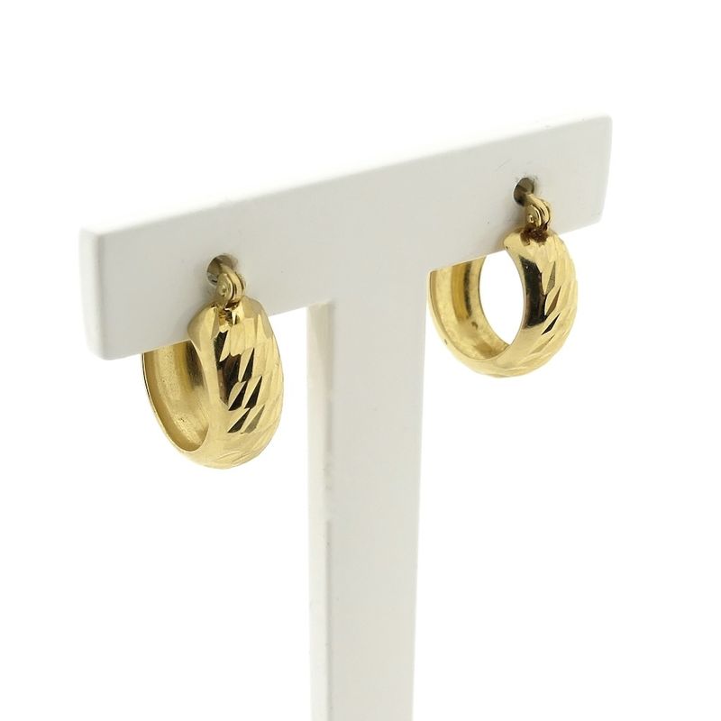 Image 3 of Gold-plated hoop earrings; Arpas | Ø 15.5 mm