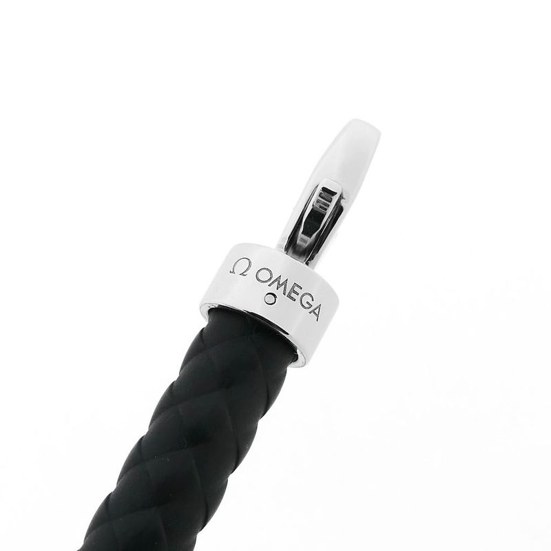 Image 4 of OMEGA Sailing Bracelet; Black Rubber; XL 23 cm